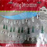 Decoración de techo monos de nieve y pingüinos 1/1 pz