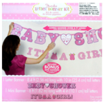 Banner baby shower girl 1/1 pq