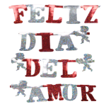 Letrero FELIZ DIA DEL AMOR 1/1 pz